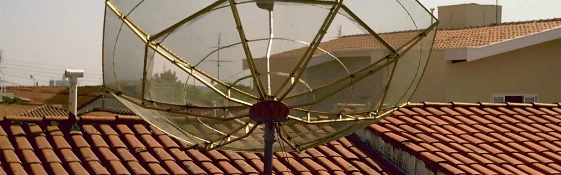 satellite dish on roof